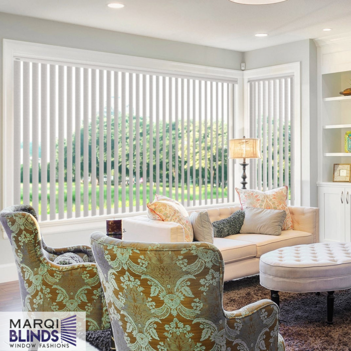 The Art of Light Control: Discover Vinyl Vertical Blinds from MarQi Blinds